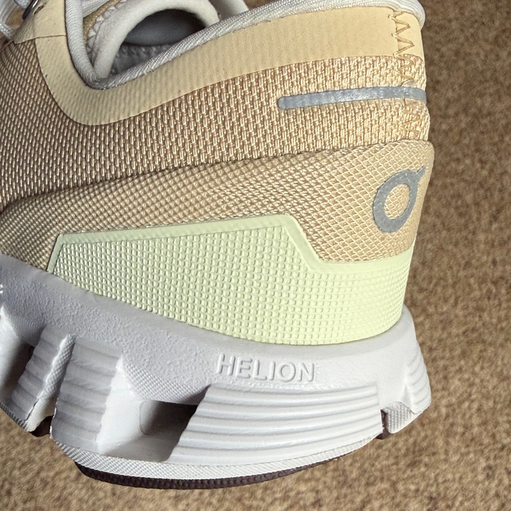 On Women's Cloud X 3 Running Shoes, Savannah/Frost, Size 9 - Picture 10 of 13